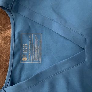 Figs royal blue charisma top